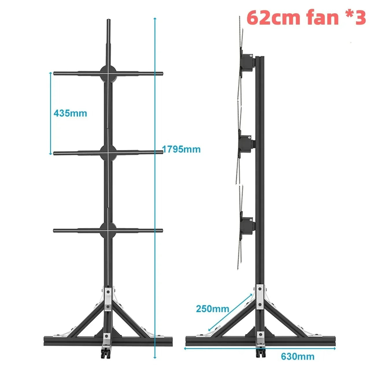 *3 3D Hologram Projector Fan Advertising Display Stand Led Sign Holographic Lamp Player 3D Fan Stand Support Splicing