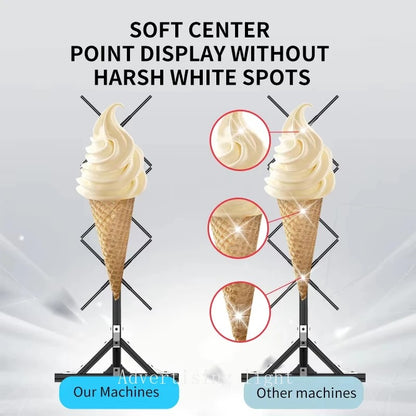*3 3D Hologram Projector Fan Advertising Display Stand Led Sign Holographic Lamp Player 3D Fan Stand Support Splicing